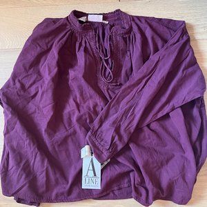 Never worn purple blouse by Anne Klein's A Line.